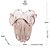 VASO DE VIDRO FLAT ITALY ROSA CLARO 18CM X 21CM - WOLFF - Imagem 2