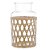 VASO DE VIDRO E FIBRA NATURAL 12,5CM X 22,5CM - WOLFF - Imagem 3