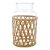 VASO DE VIDRO E FIBRA NATURAL 12,5CM X 22,5CM - WOLFF - Imagem 2