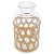 VASO DE VIDRO E FIBRA NATURAL 10CM X 19,5CM - WOLFF - Imagem 3