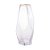 VASO DE VIDRO COM BORDA DOURADA TAJ 13CM X 23,5CM - WOLFF - Imagem 1
