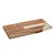 TÁBUA PARA SERVIR DE MADEIRA COM AÇO INOX TECA CHAMPANHE 40CM X 23CM X 2CM - WOLFF CRAFT - Imagem 2