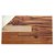 TÁBUA PARA SERVIR DE MADEIRA COM AÇO INOX TECA CHAMPANHE 40CM X 23CM X 2CM - WOLFF CRAFT - Imagem 3