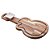 TÁBUA DE MADEIRA TECA VIOLÃO COM BOWL DE PORCELANA 55CM X 28CM X 5CM - WOLFF CRAFT - Imagem 1