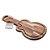 TÁBUA DE MADEIRA TECA VIOLÃO COM BOWL DE PORCELANA 55CM X 28CM X 5CM - WOLFF CRAFT - Imagem 3