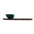 TÁBUA DE MADEIRA TECA COM 2 BOWLS DE PORCELANA NORDICA VERDE 38CM X 27CM X 7,5CM - WOLFF CRAFT - Imagem 4