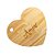 TÁBUA DE MADEIRA PINUS CORAÇÃO AMOR NAMORADOS 33CM X 30CM X 1,5CM - WOODART - Imagem 2