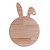 TÁBUA DE MADEIRA PINUS COELHO EASTER 43CM X 30CM X 2CM - WOODART - Imagem 3