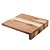 TÁBUA DE MADEIRA COM FRISO TECA VERMONT TERRACOTA 35CM X 35CM X 7CM - WOLFF CRAFT - Imagem 1