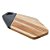 TÁBUA DE MADEIRA COM FRISO TECA VERMONT BLACK 39CM X 20CM X 2CM - WOLFF CRAFT - Imagem 1