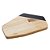 TÁBUA DE MADEIRA COM FRISO TECA VERMONT BLACK 28CM X 18CM X 2CM - WOLFF CRAFT - Imagem 1