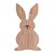 TÁBUA DE MADEIRA COELHO EASTER PINUS 44CM X 25CM X 2CM - WOODART - Imagem 3