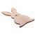 TÁBUA DE MADEIRA COELHO EASTER PINUS 44CM X 25CM X 2CM - WOODART - Imagem 1