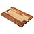 TÁBUA DE CORTE REATANGULAR DE MADEIRA TECA BARBECUE 45CM X 30CM X 2CM - WOLFF CRAFT - Imagem 1