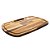 TÁBUA DE CORTE DE MADEIRA TECA COM ALÇA LATERAL BARBECUE  45CM X 30CM X 2CM - WOLFF CRAFT - Imagem 2