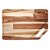 TÁBUA DE CORTE DE MADEIRA TECA BARBECUE 45CM X 30CM X 2CM - WOLFF CRAFT - Imagem 4
