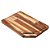 TÁBUA DE CORTE DE MADEIRA TECA BARBECUE 45CM X 30CM X 2CM - WOLFF CRAFT - Imagem 1