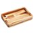 TÁBUA COM FUNÇÃO DE BANDEJA DE MADEIRA TECA BARBECUE 45CM X 30CM X 4CM - WOLFF CRAFT - Imagem 2
