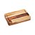 TÁBUA COM FUNÇÃO DE BANDEJA DE MADEIRA TECA BARBECUE 26CM X 18CM X 4CM - WOLFF CRAFT - Imagem 3