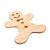 TÁBUA BISCOITO EM MADEIRA PINUS 30CM X 28CM X 1,6CM - WOODART - Imagem 1