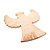 TÁBUA ANJO EM MADEIRA PINUS 30CM X 35CM X 1,5CM -  WOODART - Imagem 1
