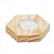 SUPORTE PARA VELA DE MADEIRA PINUS 8CM X 8CM X2CM - WOODART - Imagem 1