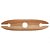 SUPORTE PARA 2 TAÇAS DE MADEIRA TECA 30CM X 7,5CM X 1CM - WOLFF CRAFT - Imagem 3