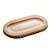SUPORTE DE MADEIRA COM TRAVESSA EM CRISTAL PINUS 25,5CM X 14,5CM X 3,5CM - WOODART - Imagem 1