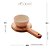 SUPORTE DE MADEIRA COM BOWL SALMON LIPTUS 20CM X 13CM X 6CM - WOODART - Imagem 2