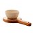 SUPORTE DE MADEIRA COM BOWL MARFIM LIPTUS 20CM X 13CM X 6CM - WOODART - Imagem 3