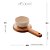 SUPORTE DE MADEIRA COM BOWL MARFIM LIPTUS 20CM X 13CM X 6CM - WOODART - Imagem 2