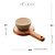 SUPORTE DE MADEIRA COM BOWL CINZA LIPTUS 23CM X 13,5CM X 7CM - WOODART - Imagem 2