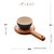 SUPORTE DE MADEIRA COM BOWL AZUL LIPTUS 20CM X 13CM X 6CM - WOODART - Imagem 2
