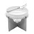RECHAUD DE CERÂMICA COM SUPORTE DE AÇO INOX E FACA 17CM X 17CM X 13CM - WOLFF - Imagem 2