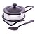 QUEIJEIRA DE VIDRO E AÇO INOX COM COLHER E SUPORTE ITALY PRETO FOSCO 16CM X 10CM X 8CM - WOLFF - Imagem 5