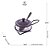 QUEIJEIRA DE VIDRO E AÇO INOX COM COLHER E SUPORTE ITALY PRETO FOSCO 16CM X 10CM X 8CM - WOLFF - Imagem 2