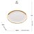 PRATO RASO DE PORCELANA DUBAI BRANCO E DOURADO 25 CM - WOLFF - Imagem 2