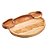 PRATO RASO DE MADEIRA EM FORMATO DE PORCO TECA KIDS 29CM - WOLFF CRAFT - Imagem 1