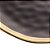 PRATO PARA SOBREMESA DE PORCELANA DUBAI PRETO E DOURADO 21 CM - WOLFF - Imagem 4