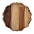 PRATO PARA SOBREMESA DE MADEIRA TECA 20CM - WOLFF CRAFT - Imagem 3