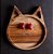PRATO PARA SOBREMESA DE MADEIRA EM FORMATO DE GATO TECA KIDS 20CM - WOLFF CRAFT - Imagem 5
