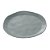 PRATO PARA SOBREMESA DE CERÂMICA ORGANIC CINZA 20,5CM - WOLFF - Imagem 1