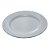 PRATO PARA SOBREMESA DE CERÂMICA LINES CINZA 21 CM - WOLFF - Imagem 1