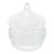 POTICHE DE VIDRO HAT DIAMOND 8CM X 8CM X 9,5CM - WOLFF - Imagem 1