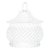 POTICHE DE VIDRO HAT DIAMOND 8CM X 8CM X 9,5CM - WOLFF - Imagem 3