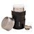POTE TÉRMICO DUPLA PAREDE COM COLHER DE AÇO INOX PRETO 9,5CM X 9,5CM X 15,5CM - WOLFF - Imagem 2