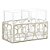 PORTA TALHERES DE AÇO INOX COM CRISTAL MAHAL CHAMPANHE 18CM X 10CM X 13CM - WOLFF - Imagem 2