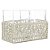 PORTA TALHERES DE AÇO INOX COM CRISTAL GARDEN CHAMPANHE 18CM X 10CM X 12,5CM - WOLFF - Imagem 2