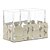 PORTA TALHERES DE AÇO INOX COM CRISTAL BAUHAUS CHAMPANHE 18CM X 10CM X 7,5CM - WOLFF - Imagem 2