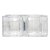 PORTA TALHERES DE AÇO INOX COM CRISTAL BAUHAUS 18CM X 10CM X 7,5CM - WOLFF - Imagem 4